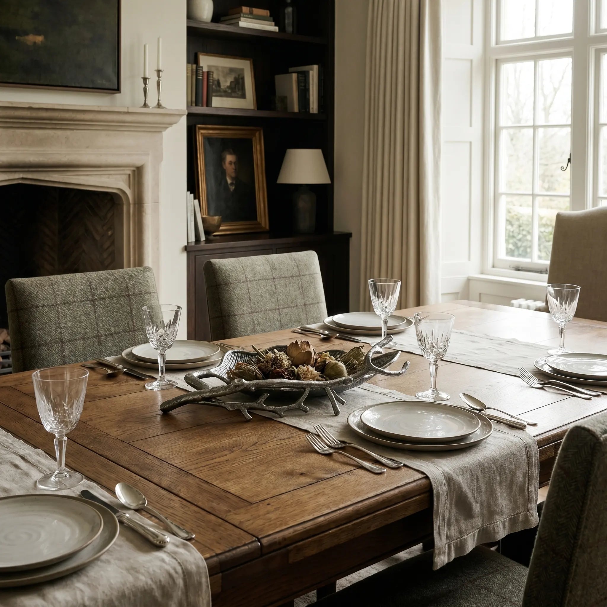 Styling a winter dining table