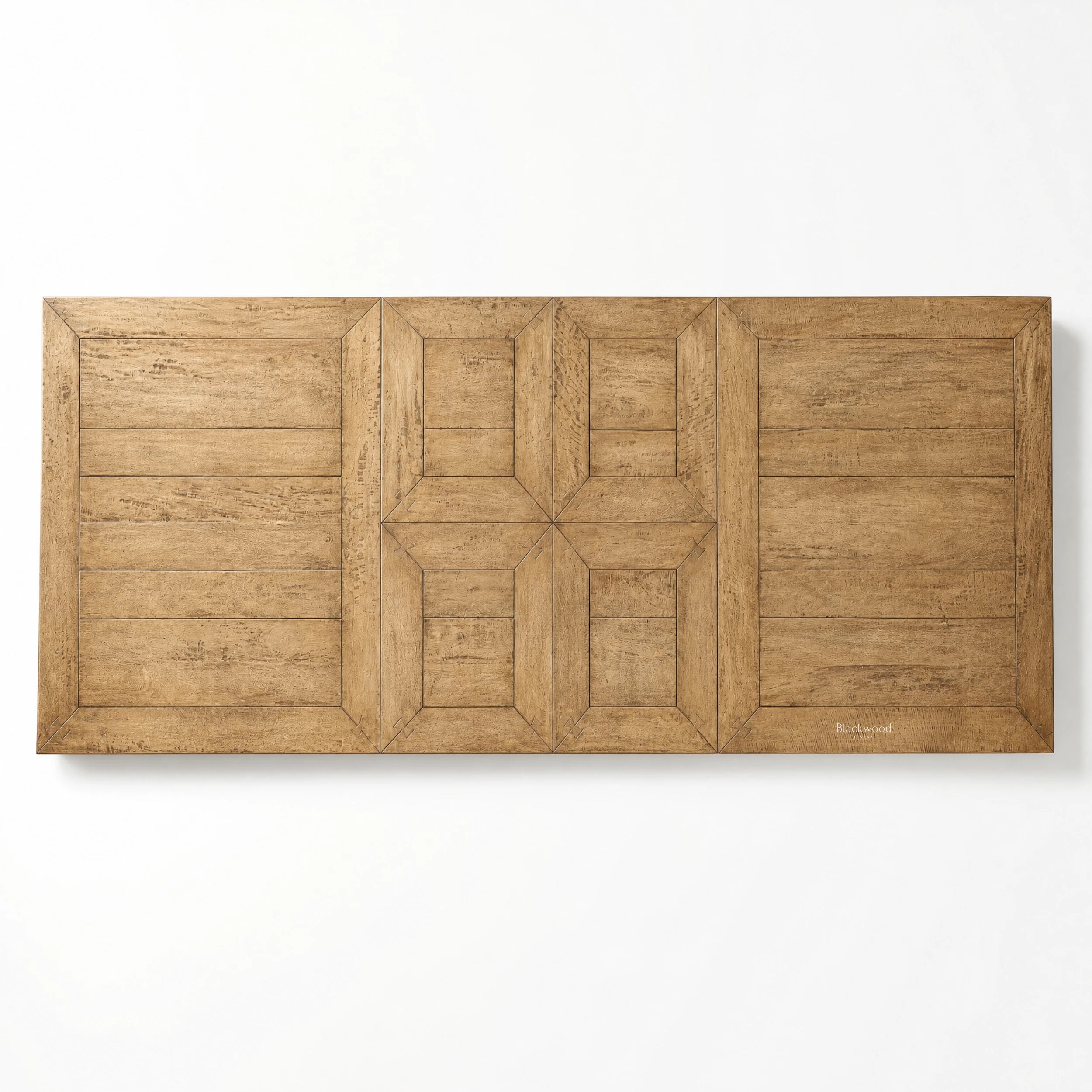 Marlborough Extension Dining Table in solid mango wood with softly aged finish and warm farmhouse charm.
