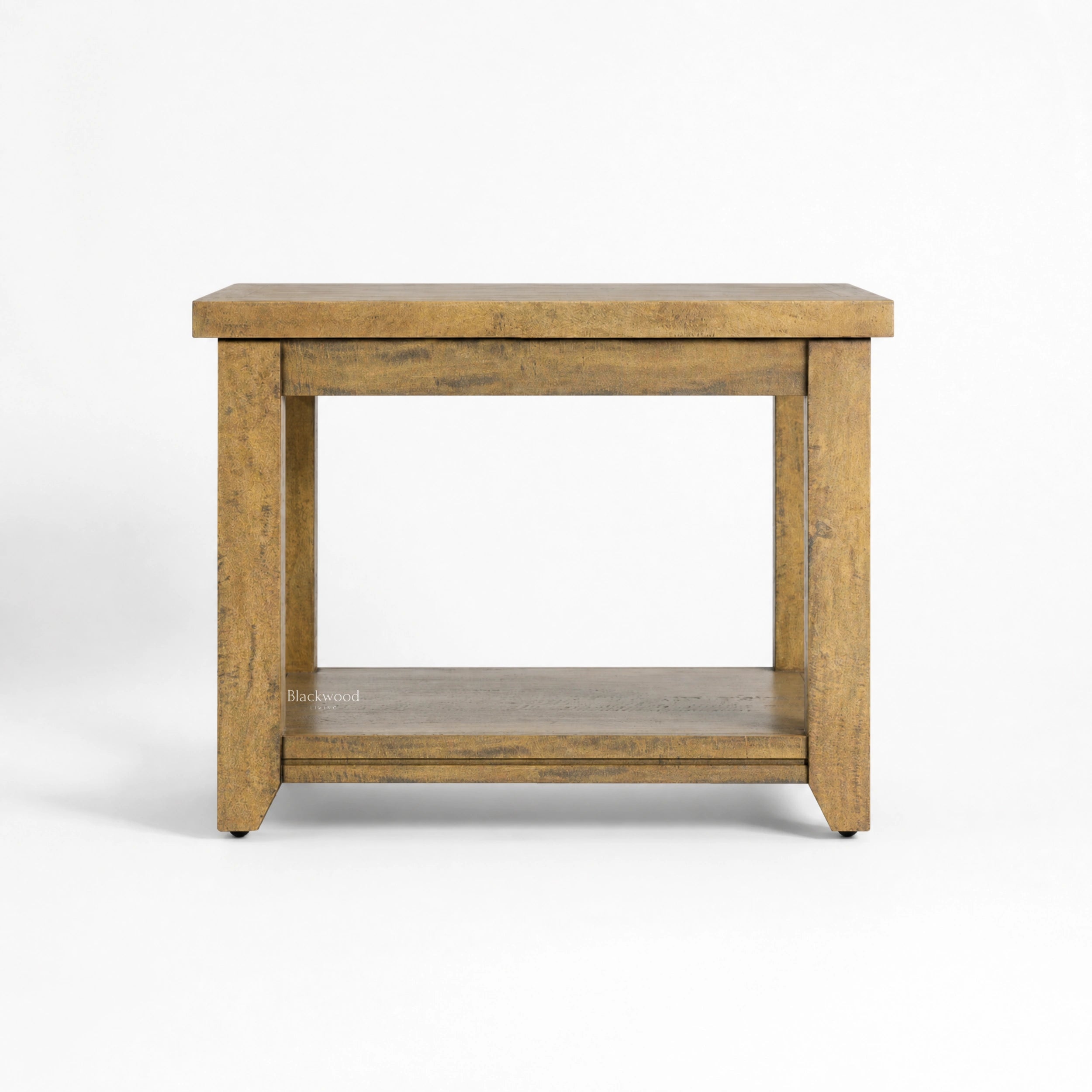 Marlborough Lamp Table in solid mango wood with softened edges and a warm textured finish.