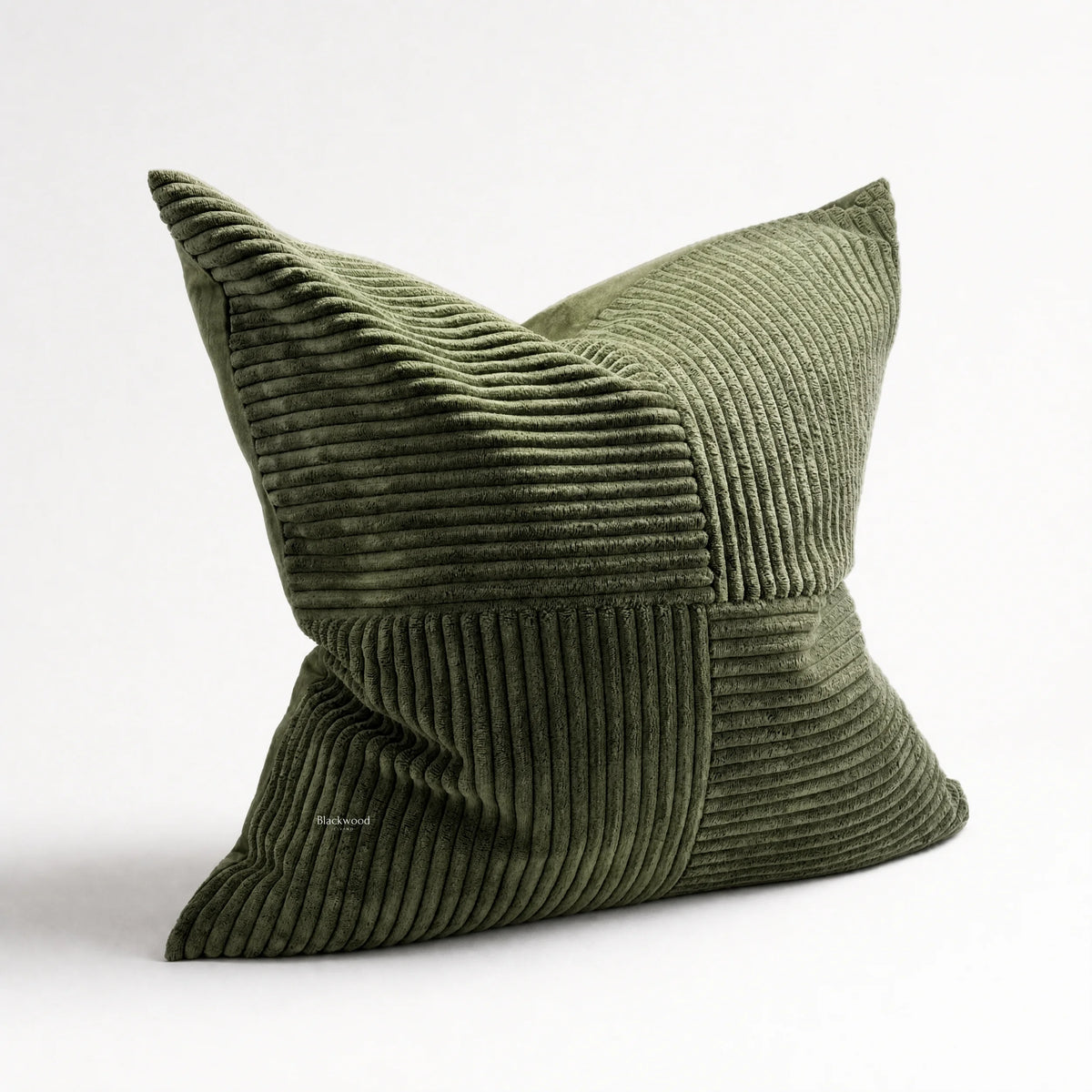 Green Corduroy Cushion Cover