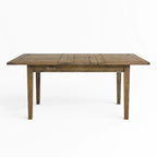 Renwick Extendable Dining Table 1.8m in solid mango wood with warm grain and plank top.