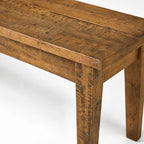 Renwick Bench Seat in solid mango wood with warm natural grain and clean lines.