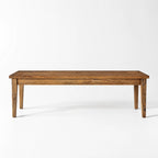 Renwick Bench Seat in solid mango wood with clean lines and rich natural grain.