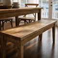 Renwick Bench Seat crafted from solid mango wood with clean lines and rich natural grain.