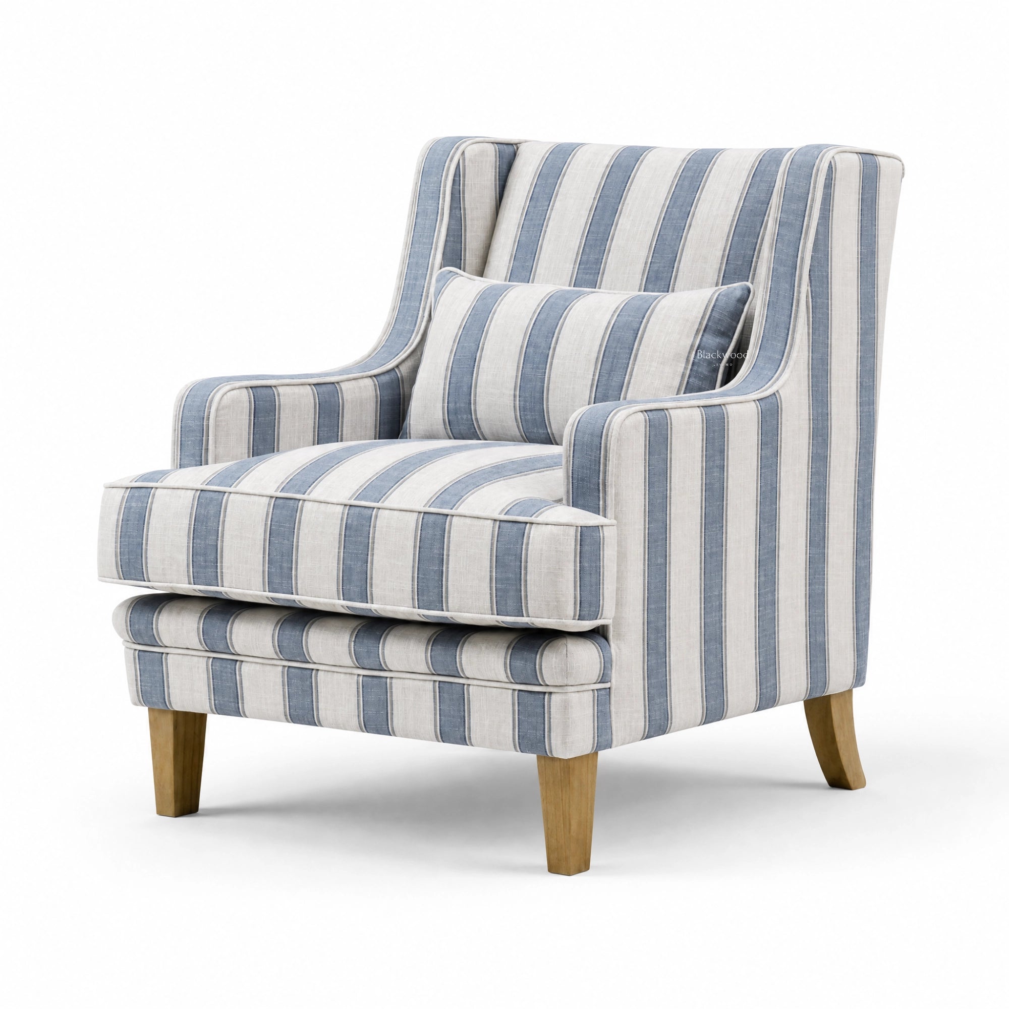 Anchorage Lounge Chair - Mariner Blue Stripe