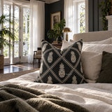 Pineapple Cushion Cover Charcoal/Natural 55cm