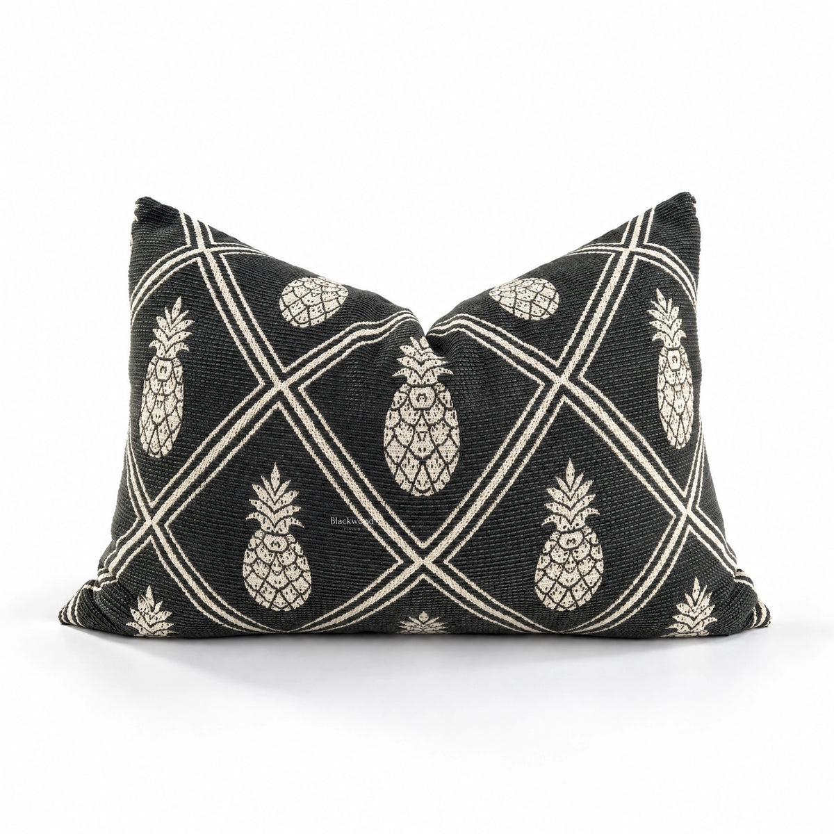 Pineapple Cushion Cover Charcoal/Natural 40cm
