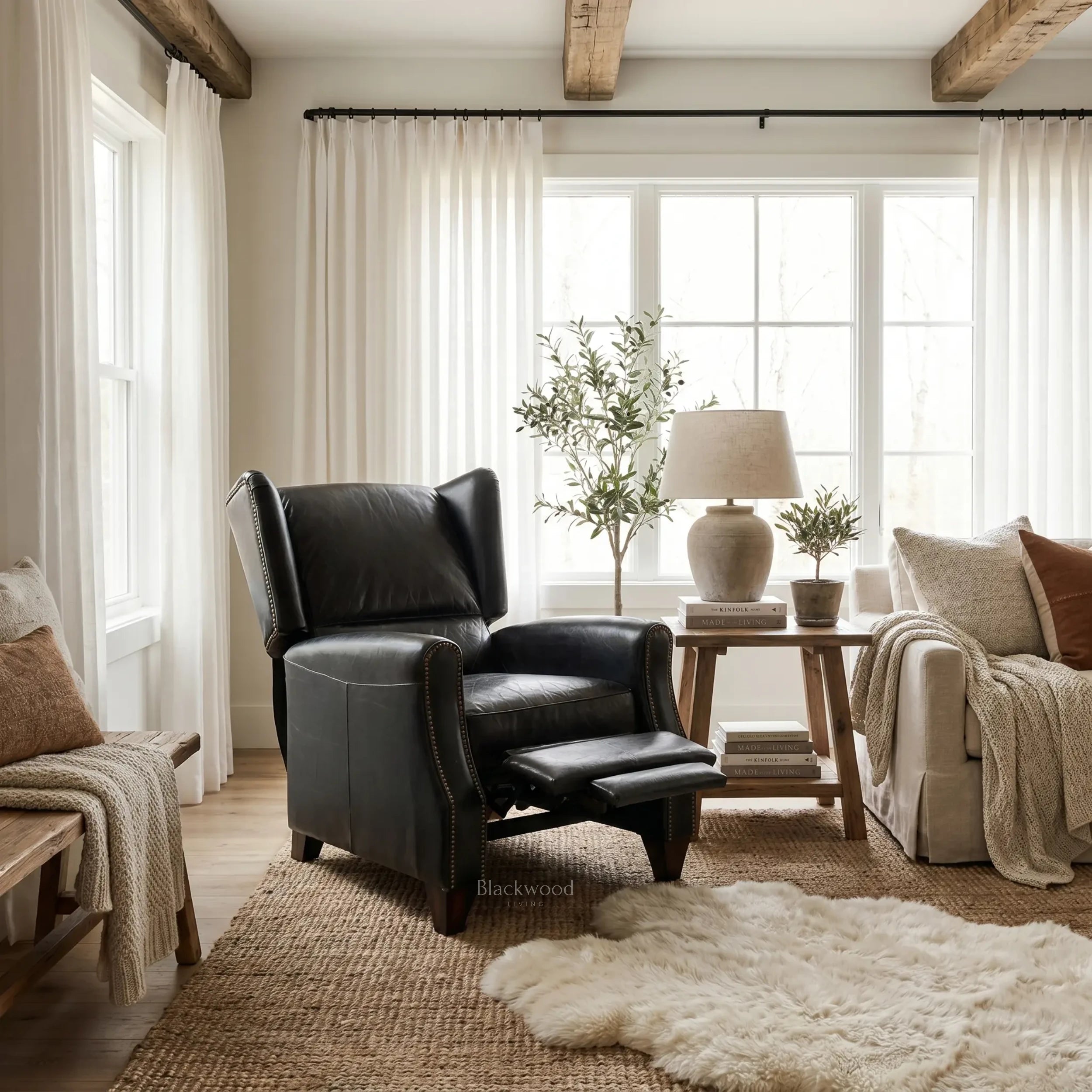Ashcroft Leather Recliner