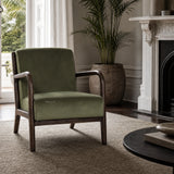 Java Occasional Chair - Dark Oak/Rainforest