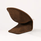Calypso Lounge Chair - Cacao, handwoven water hyacinth rope with a curved silhouette.