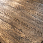 Provence Dining Table top in reclaimed elm with a weathered finish and rich grain.