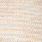 Close-up of beige woven fabric with a subtle checkered texture.